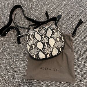 All Saints Snake Crossbody Bag